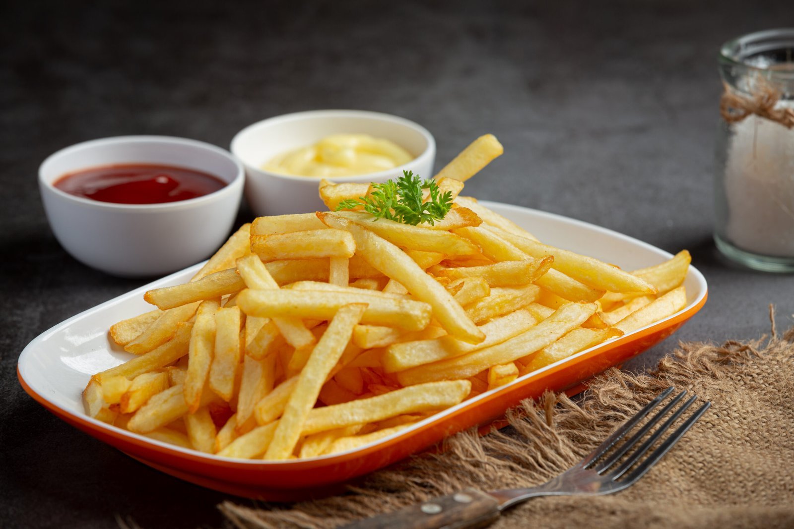crispy french fries with ketchup mayonnaise scaled.jpg